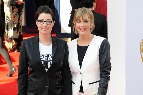Mel Giedroyc and Sue Perkins about to kick-off  interactive ITV game show