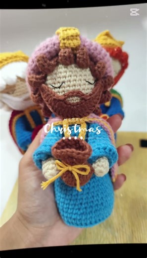 Handmade Crochet Nativity Set