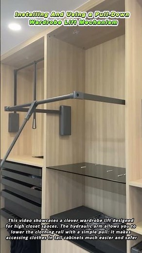 Installing And Using a Pull Down Wardrobe Lift Mechanism