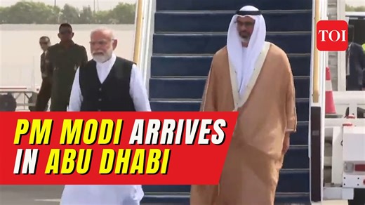 PM Modi in UAE, meets President Mohammed bin Zayed Al Nahyan | The Times of India