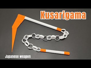 Origami KUSARIGAMA || How to Make a Kusarigama Out of Paper