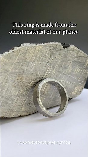 This ring is made with the oldest material on our planet #meteorite