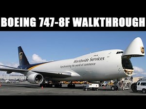 Inside the Brand NEW Boeing 747-8F UPS Cargo Transport Plane at Oshkosh 2019 - 50th Anniversary