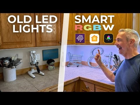 DIY Kitchen Under Cabinet LED Lighting Upgrade — RGBW + ESP32 + WLED