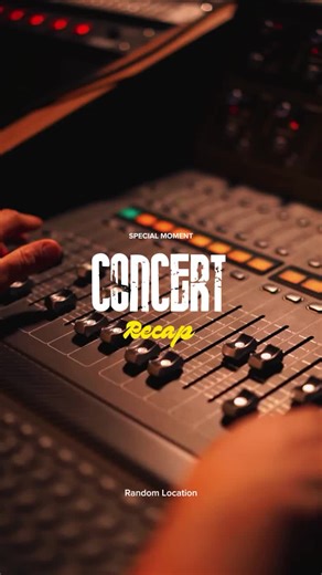 Recap of Concerts with CapCut Templates