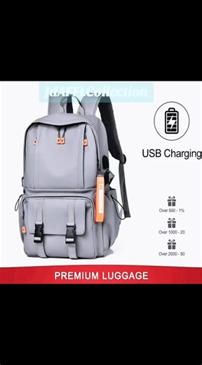 Waterproof Travel Backpack with USB Port for Hiking