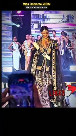 74th Miss Universe India's Manika Vishwakarma shines pure elegance & grace! #missuniverse2025