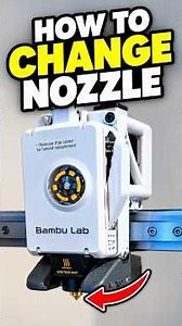 How to change the nozzle on the Bambu labs A-series 3d printers.