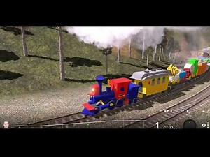 CASEY JR THE CIRCUS TRAIN! - THE FAST TRACKS RIDE! - TRAINZ RAILROAD SIMULATOR