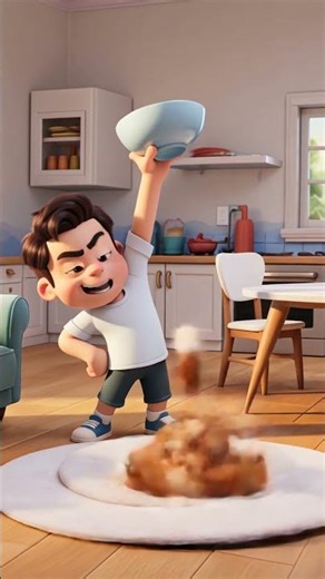 Orange greedy cat By AI Kling 3.0 pro