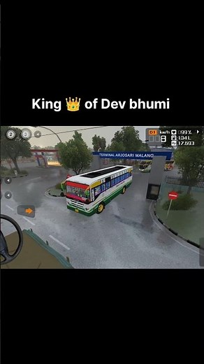 HRTC Bus Drive in Rain 🌧️ | Himachal Highway Drive | BUSSID Gameplay