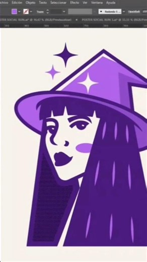 How to Create Realistic Portrait in Adobe Illustrator #art #logo #vectorart #graphicstyle #gradient