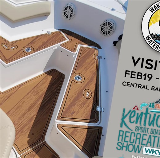 Lexington… we’re coming for ya 👏 Catch Wake Cumberland Watersports at the Kentucky Sport, Boat & Recreation Show Feb 19–22 at Central Bank Center, Lexington, KY. If your boat needs new flooring, canvas, upholstery, or just a glow-up before lake season… let’s make it happen. 🚤✨ Stop by, say hey, and let’s get your project on the books! #LakeCumberland #KYBoatShow #RealQualityForRealBoaters