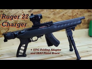 Ruger 22 Charger plus folding SBA3 Brace