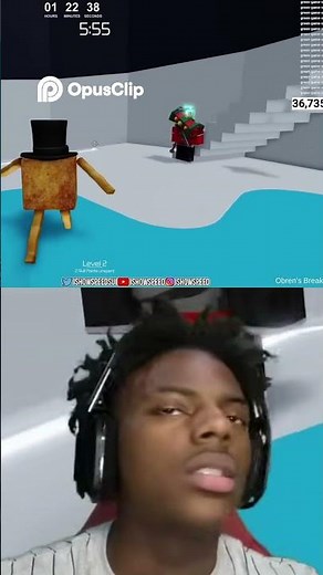 iShowSpeed Plays Roblox Gamer's Falling Down Game 86 Fails! Can He Make It