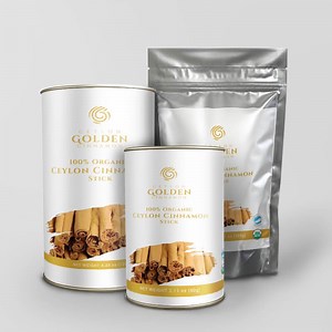 Organic Ceylon Cinnamon Sticks(C5) | Ceylon Golden Cinnamon