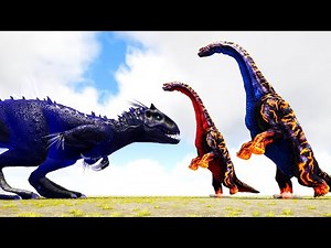 CELESTIAL INDOMINUS REX EMPEROR vs. BRACHIO/GIGA/ZILLA and More | ARK Dino Battle 🦎