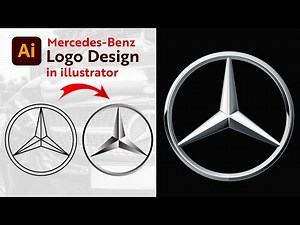 Mercedes Benz Logo Design in Adobe Illustrator | Mercedes-Benz Car Logo | Adobe Illustrator