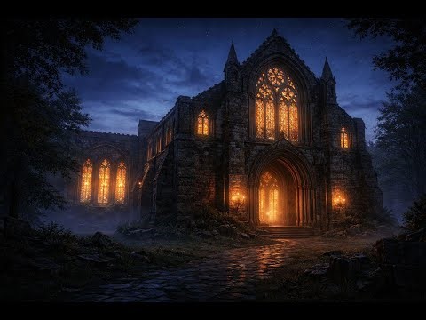 Ancient Abbey at Nightfall | Deep Medieval Focus Music