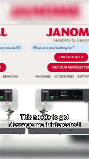 Janome Embroidery Machine for Sale - $18,000