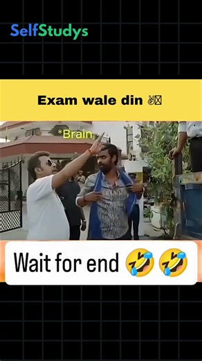 Exam Day Meme 😂 | Admit Card + Pen + Brain Missing | Wait for End | viral meme #shorts