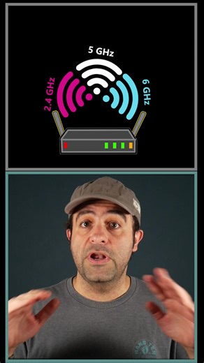 3 different WiFi bands explained [2.4 GHz, 5GHz, 6GHz] #techtips #inte...