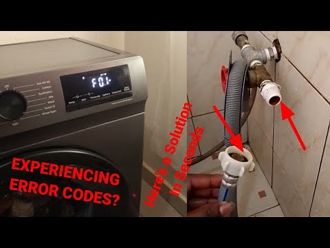 How to clear f01 error codes for Hisense washing machine.