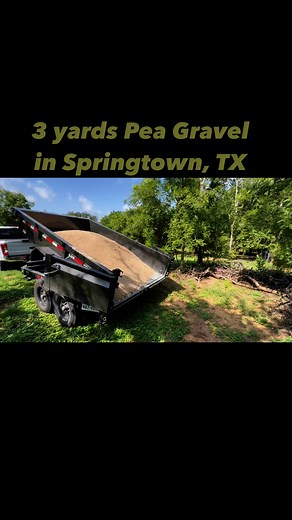 Kurt McIntire Christi McIntire #peagravel #livingearth #springtowntx #landscaping #dumptrailer | Rock Creek Dump Services
