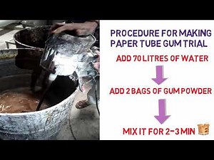 PAPER TUBE GUM POWDER MAKING | MACROBOND