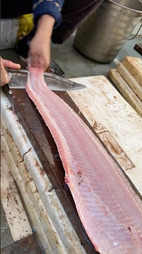 Amazing Big sole Fish Boneless Cutting Skills In ghazipur Market #shortvideo #fish #rrrm