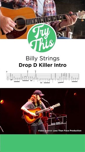 Billy Strings – Drop D Killer Intro 🟩 TRY THIS + TAB