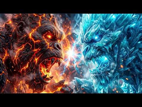 The Heart of Earth Awakens | Magma Kong vs Ice Titan Fight 💥