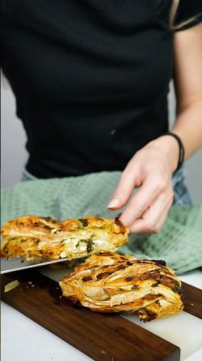 Feta and Spinach Filo Twist😋 #easyrecipe