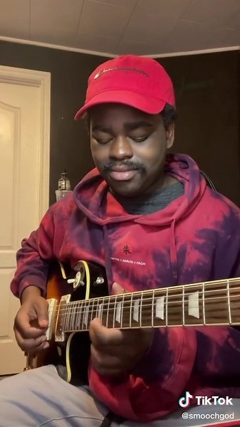 Shredding some rihanna on guitar