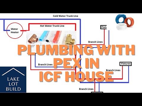 Plumbing with PEX in our ICF house!