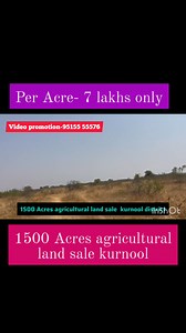 1500 Acres Land for Sale – Ideal for Solar Projects  Kurnool...