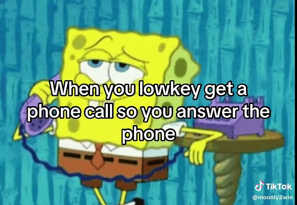 #fyp #giftok #spongebob #relatable #blowthisup #brainrot | spongebob phone call