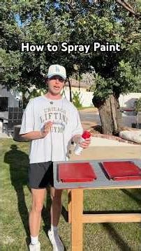 How to properly spray paint #spraypaint #diy