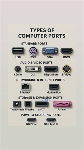 Types of Computer ports💯