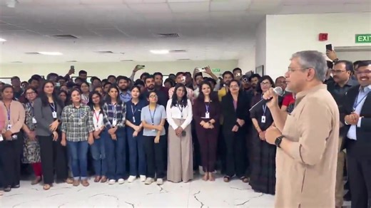 5.4K views · 121 reactions | Union Minister Ashwini Vaishnaw interacts with engineers at VVDN Technologies, applauds their role in driving innovation, R&D and India’s vision of tech self-reliance. #VVDN #MakeInIndia #DigitalIndia #AtmanirbharBharat | All India Radio News | Facebook