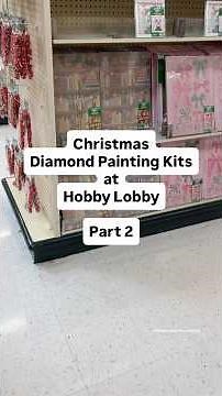 Christmas Diamond Painting Kits at Hobby Lobby Part 2 #diamondpainting #diamondart