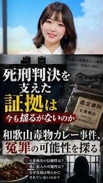 #short 死刑判決を支えた証拠は今も揺るがないのか 和歌山毒物カレー事件、冤罪の可能性を探る #和歌山毒物カレー事件 #冤罪 #再審 #林眞須美 #ヒ素鑑定 #死刑制度 #司法 #科学鑑定 #状況