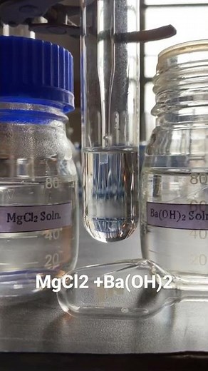 Magnesium chloride (MgCl2) + Barium hydroxide (Ba(OH)2) | MgCl2 + Ba(OH)2