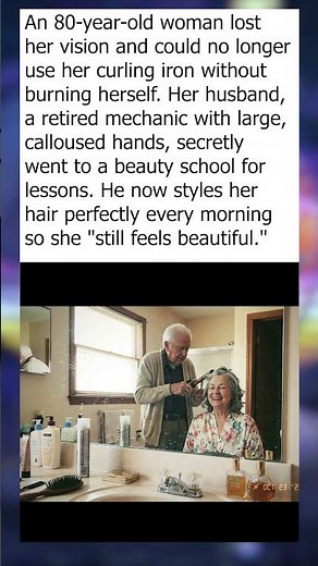 Husband Styles Blind Wife