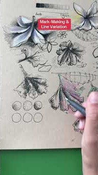 Drawing lesson 15: Mark making and line variation #howtodraw #drawingtutorial