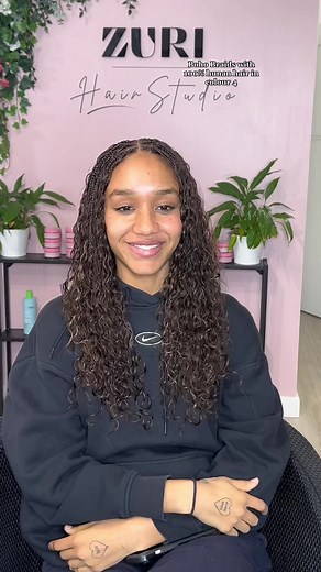 Zuri Boho Braids with 100% Human Hair in Color 4