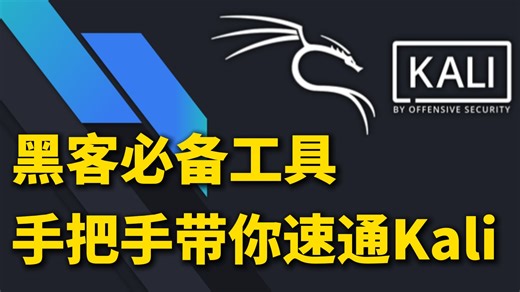 【网络安全】手把手带你速通黑客必备工具kali linux，从入门到入狱，kali渗透教学！学不会我自首！
