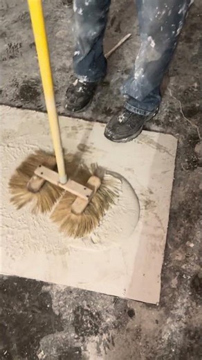 How to do Crows foot/Brush Stomp texture. Step by step #texture #taper #construction #walltexture