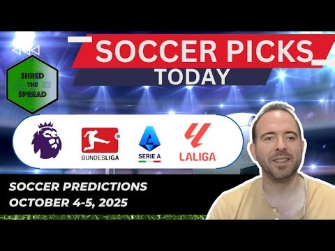 Football Predictions Today ⚽️ | EPL | La Liga | Bundesliga | Serie A (Oct 4-5)