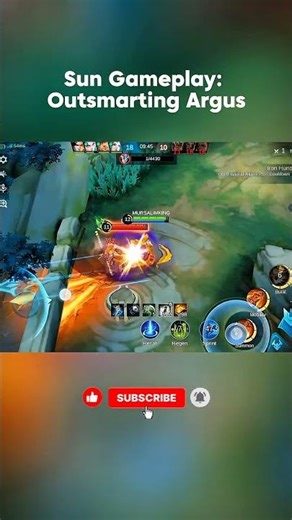 Outsmarting Argus with Sun! 🐒🔥 | Mobile Legends Gameplay#mobaillegends#sunvsargus#mlbbindonesia
